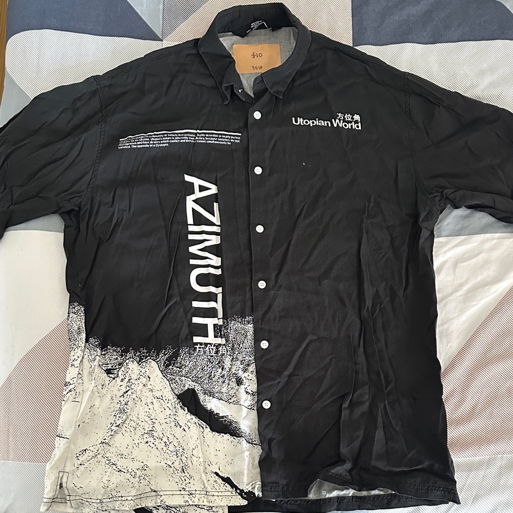Black and White Men's Shirt